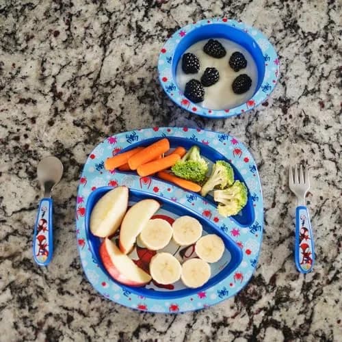 The First Years Spidey and His Amazing Friends Toddler Dinnerware Set - 4 Piece | Dishwasher Safe Feeding Supplies thumbnail 2