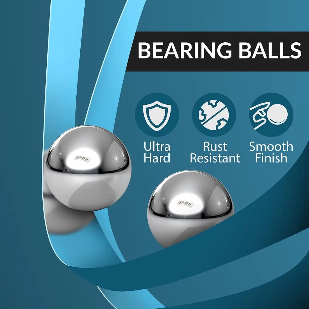 PGN Bearings 5/8" Chrome Steel Bearing Balls G25 (50 Pcs) | High Precision & Durability - view 2