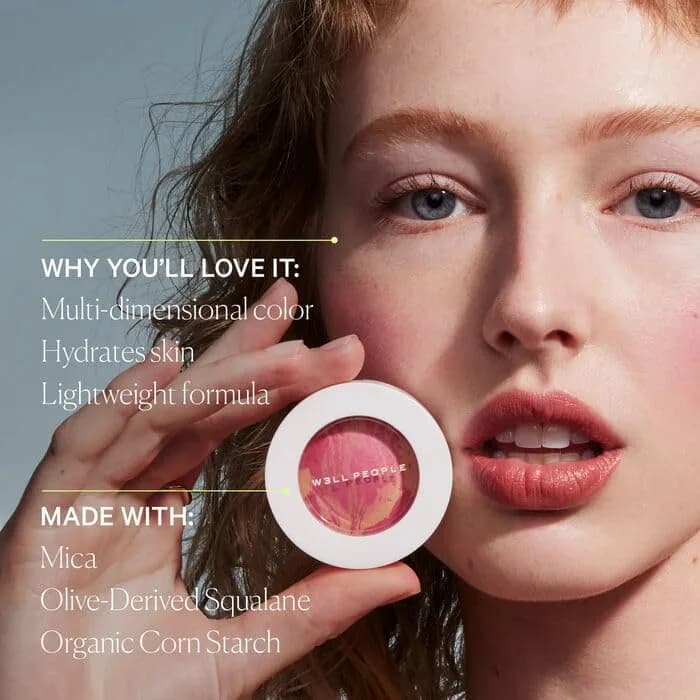 Well People Superpowder Blush Powder, Wild Fig | Hydrating, Natural Finish, Vegan & Cruelty-Free thumbnail 3