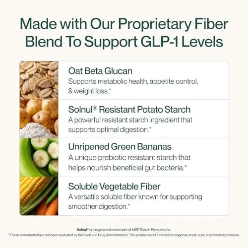 Supergut GLP1 Daily Support High Fiber Supplement Powder, 15 Servings | Sugar-Free Gut Health Drink thumbnail 4