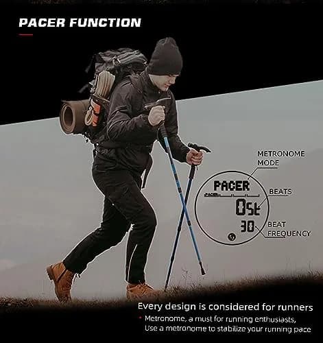 NORTH EDGE Military Watch for Men Tactical Survival Watch | Waterproof, Digital, Durable Nylon Band thumbnail 4