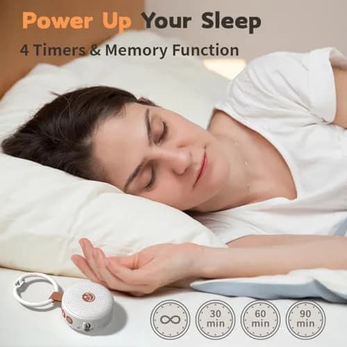 BodyHush Mini Portable White Noise Machine | 30 Sounds, 32 Volume Levels, Rechargeable thumbnail 4