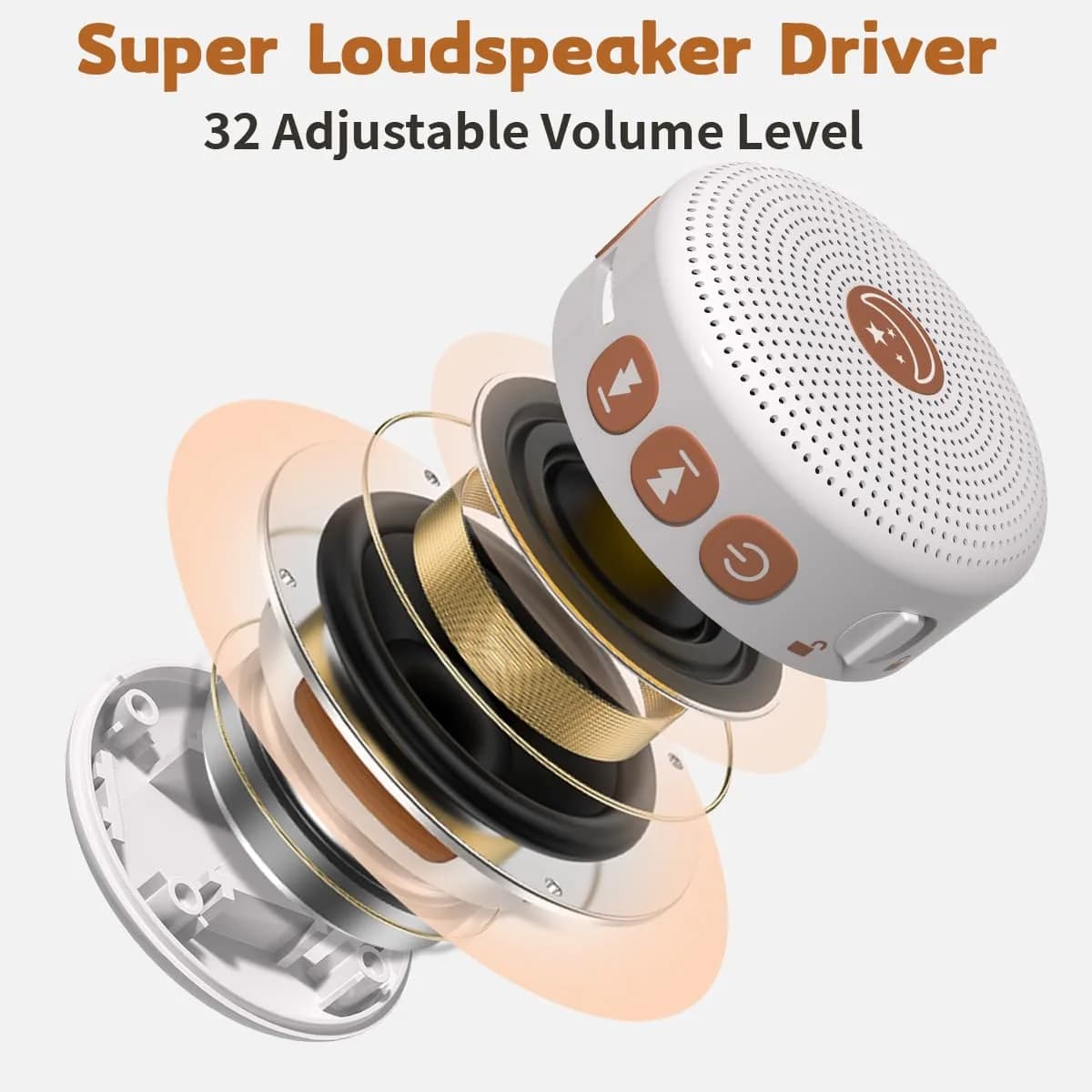 BodyHush Mini Portable White Noise Machine | 30 Sounds, 32 Volume Levels, Rechargeable - view 5