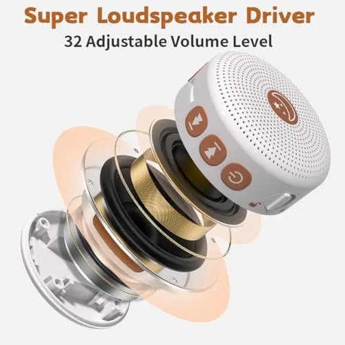 BodyHush Mini Portable White Noise Machine | 30 Sounds, 32 Volume Levels, Rechargeable thumbnail 5