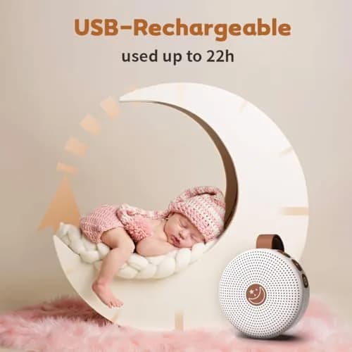 BodyHush Mini Portable White Noise Machine | 30 Sounds, 32 Volume Levels, Rechargeable thumbnail 3