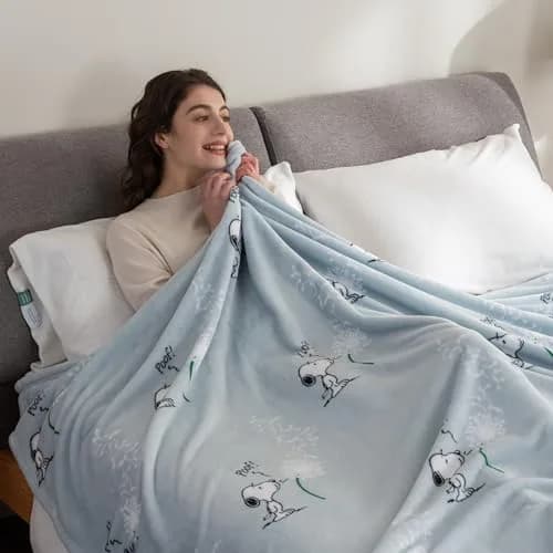 Berkshire Blanket Peanuts® VelvetLoft® Snoopy Plush Blanket Twin 60 in x 90 in | Official Peanuts® Product thumbnail 4