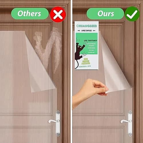 CHUANGSEED Cat Scratch Furniture Protector 200" x 12" | Protects Sofas & Couches from Claws thumbnail 4