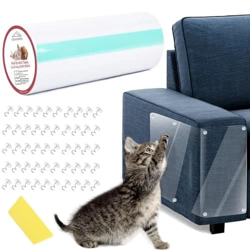 CHUANGSEED Cat Scratch Furniture Protector 200" x 12" | Protects Sofas & Couches from Claws thumbnail 1