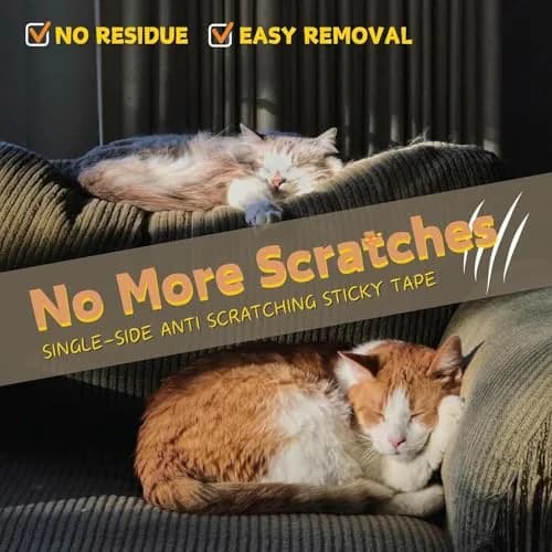 CHUANGSEED Cat Scratch Furniture Protector 200" x 12" | Protects Sofas & Couches from Claws thumbnail 2
