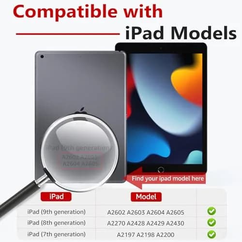 bersem Screen Protector for iPad 9th/8th/7th Generation 10.2 Inch | 9H Tempered Glass, HD Clear, Anti-Scratch, Apple Pencil Compatible thumbnail 6