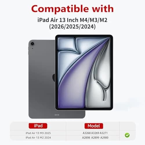 bersem Privacy Screen Protector for iPad Air 13 Inch M4/M3/M2 | Anti-Spy Tempered Glass, 9H Hardness, Bubble-Free Installation thumbnail 2