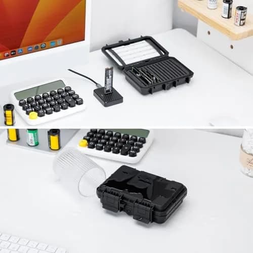 Kiorafoto M.2 NVMe SSD Case 15-Slot Organizer | Water-Resistant & Shockproof for 2280/2260/2242/2230 Drives thumbnail 3