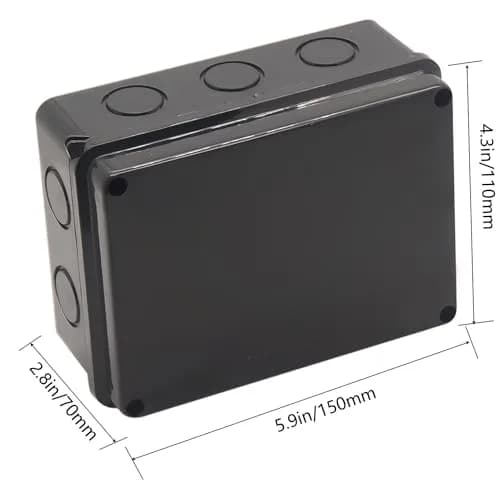 LuSumtly Electrical Box Waterproof Outdoor Junction Box 5.9 x 4.3 x 2.8 inch | Impact-Resistant ABS Enclosure thumbnail 2