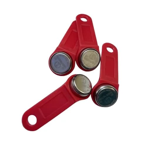 YARONGTECH 10pcs DS1990A F5 Read-only iButton I-Button Non Magnetic Card (Red) | Waterproof & High Temp Resistance thumbnail 1