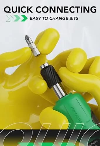 LLAVETOR Torque Screwdriver 10-70 Inch Pounds 6.8 Inch Length | Precision Tool for Bike, Auto, Electronics thumbnail 4