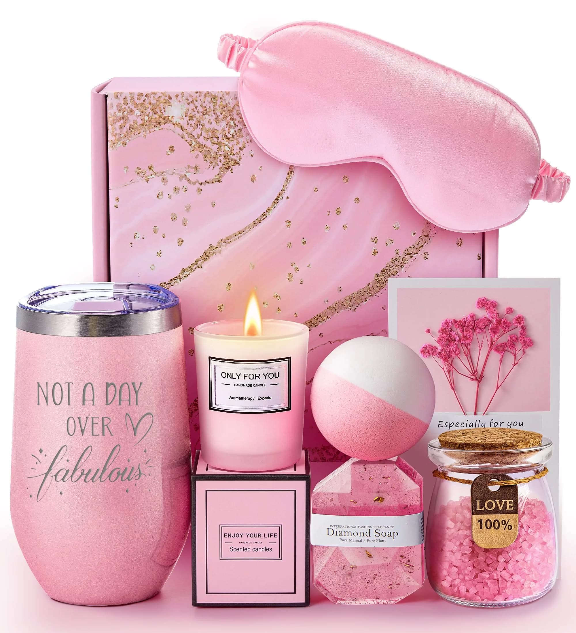 MADDIFY Gifts for Women | Curated 7-Piece Gift Basket for Her, Christmas & Birthdays, Relaxation & Self-Care (1.04kg) — Gifts for Women