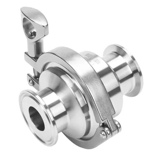 DERNORD Sanitary Check Valve 1 Inch Tri Clamp Style, 1.5" Ferrule Size, Stainless Steel 304 | Prevents Reverse Flow thumbnail 1