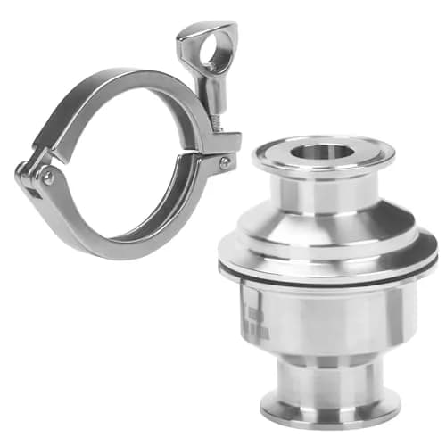DERNORD Sanitary Check Valve 1 Inch Tri Clamp Style, 1.5" Ferrule Size, Stainless Steel 304 | Prevents Reverse Flow thumbnail 2