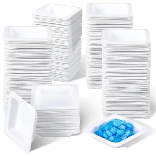 Saysurey Plastic Weigh Boats 7 ml (200 Pcs) | Disposable Lab Trays for Accurate Weighing thumbnail 1