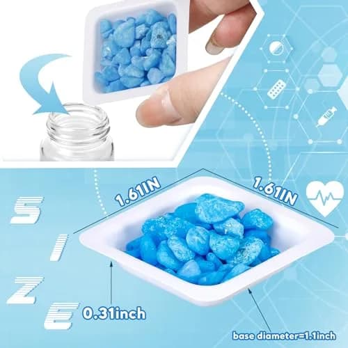 Saysurey Plastic Weigh Boats 7 ml (200 Pcs) | Disposable Lab Trays for Accurate Weighing thumbnail 3