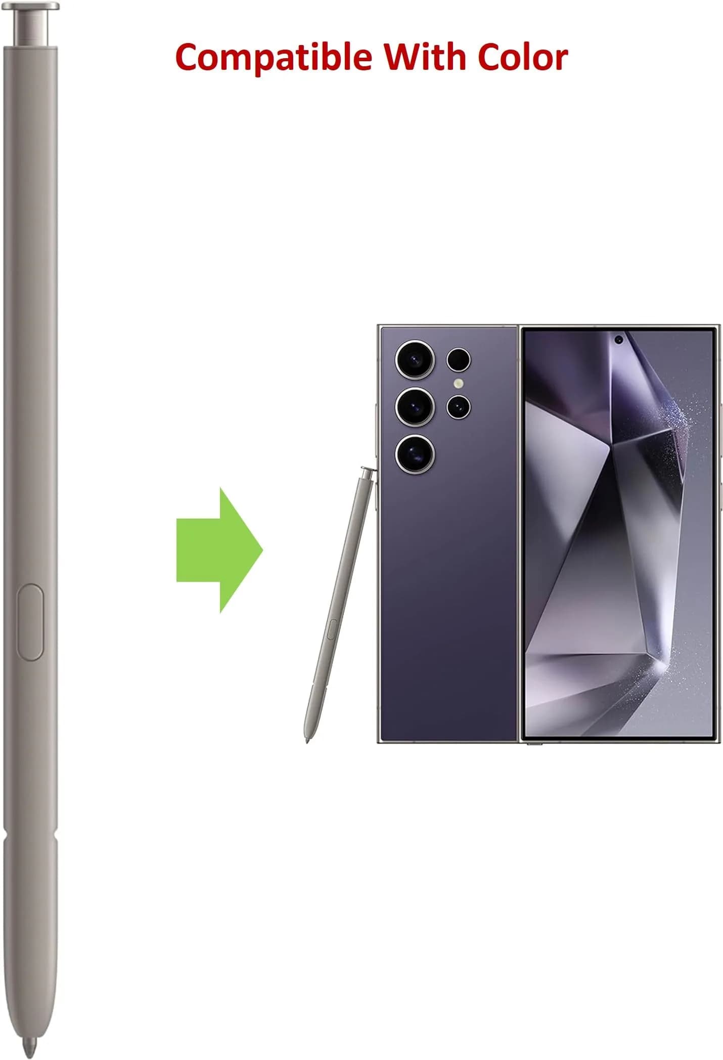 SLQ S Pen Replacement for Samsung Galaxy S24 Ultra 5G | 4096 Pressure Levels, Violet - view 3