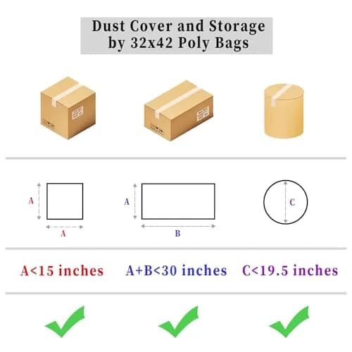 Yotelab Large Clear Plastic Storage Bags for Bedding & Clothes 32x42 In (5-Pack) thumbnail 3