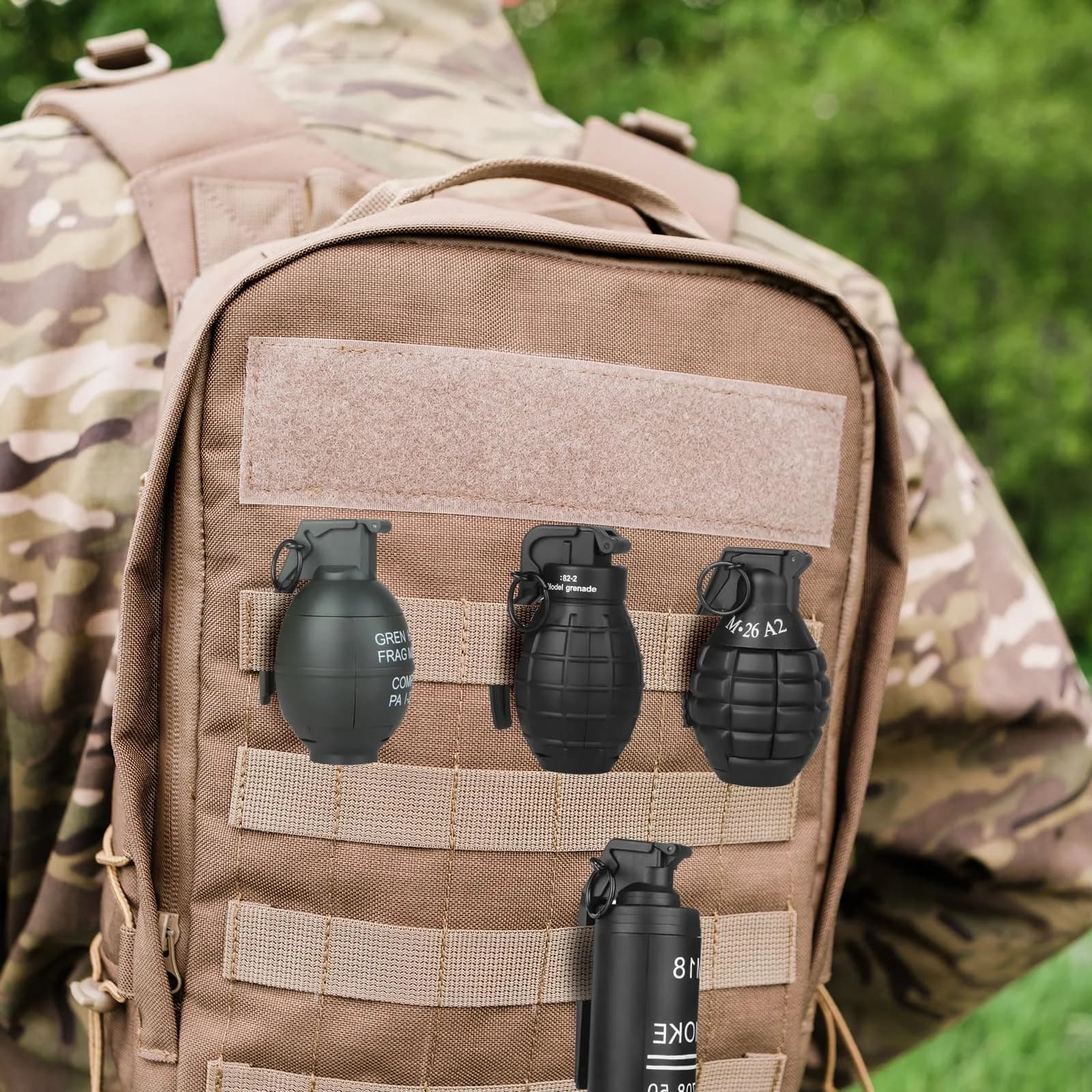 Tomatong Hand Grenade Toy M26A1 with 9 Foam Ammo, 10.9 cm (4.33 in) Length | CS Battle Game Toy for Ages 14+ - view 6