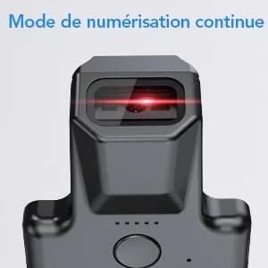 Eyoyo Bluetooth Back Clip Phone Barcode Scanner Green | 1D 2D QR Wireless Bar Code Reader with 1600mAh Battery - view 9