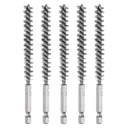 HARFINGTON 5Pcs Bore Brush Set 9mm (0.35 inch) | Stainless Steel Twisted Wire Cleaning Tool thumbnail 1