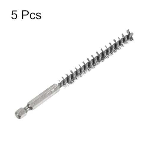 HARFINGTON 5Pcs Bore Brush Set 9mm (0.35 inch) | Stainless Steel Twisted Wire Cleaning Tool thumbnail 3