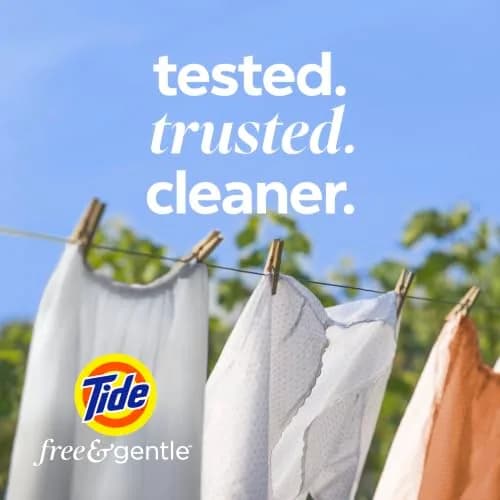 Tide Free & Gentle Liquid Laundry Detergent 3.0 L (105 fl oz) | Hypoallergenic for Sensitive Skin thumbnail 8