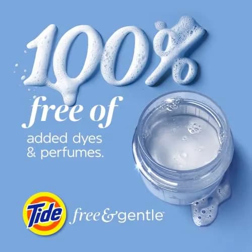 Tide Free & Gentle Liquid Laundry Detergent 3.0 L (105 fl oz) | Hypoallergenic for Sensitive Skin thumbnail 9