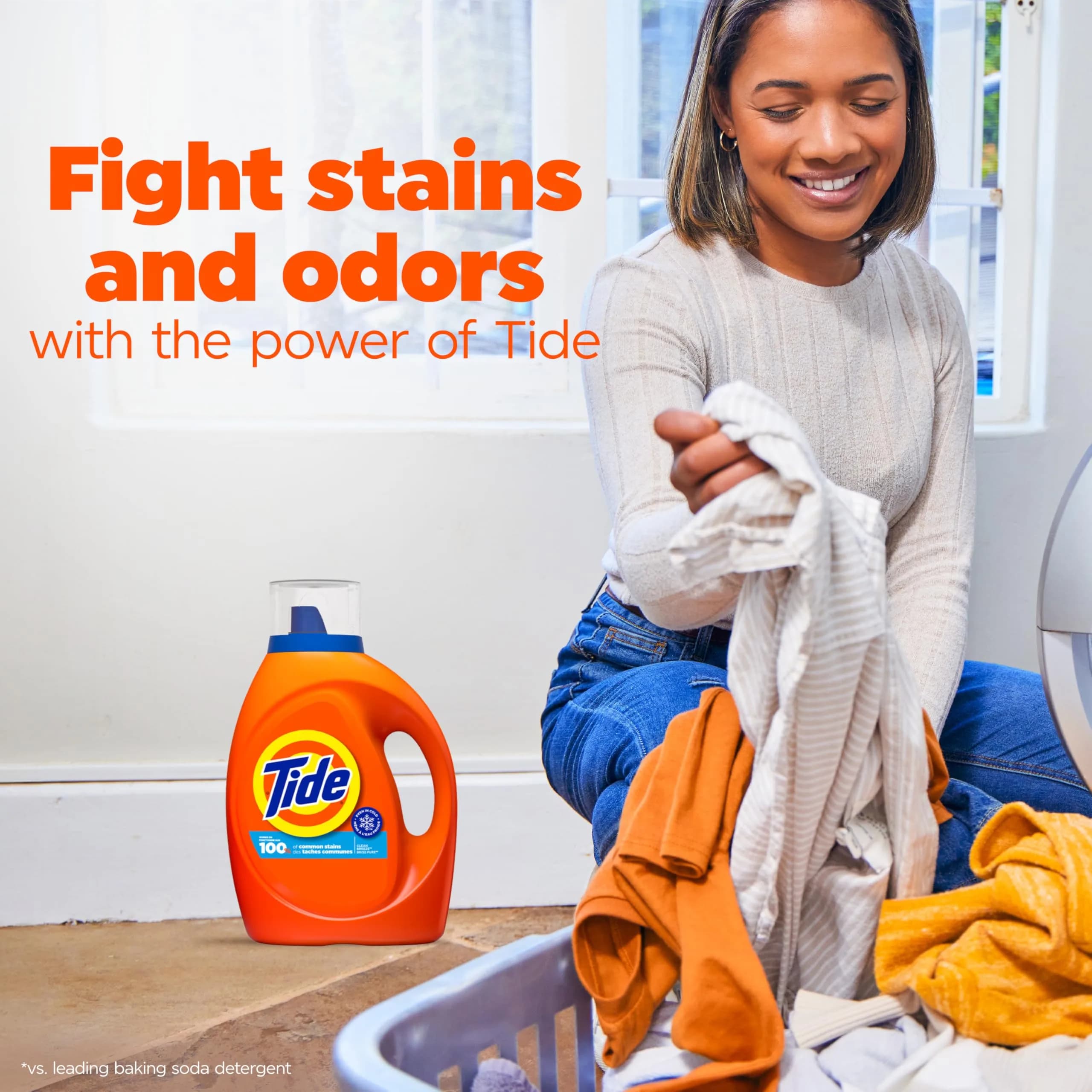 Tide Laundry Detergent Liquid, Clean Breeze Scent, 63 Fl Oz (1.8 Liters) | America's #1 Detergent Brand - view 5