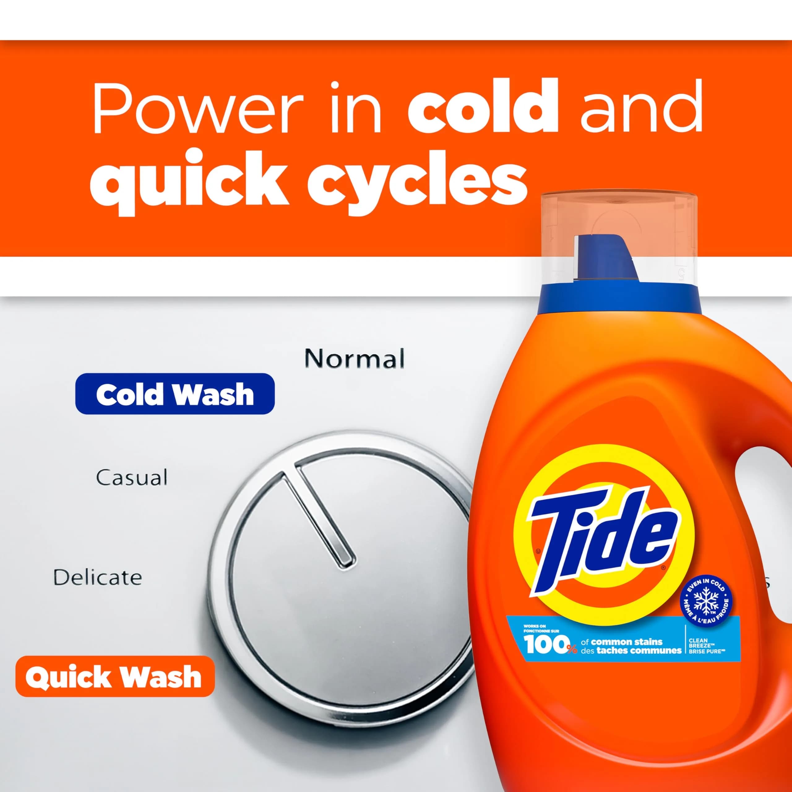 Tide Laundry Detergent Liquid, Clean Breeze Scent, 63 Fl Oz (1.8 Liters) | America's #1 Detergent Brand - view 7