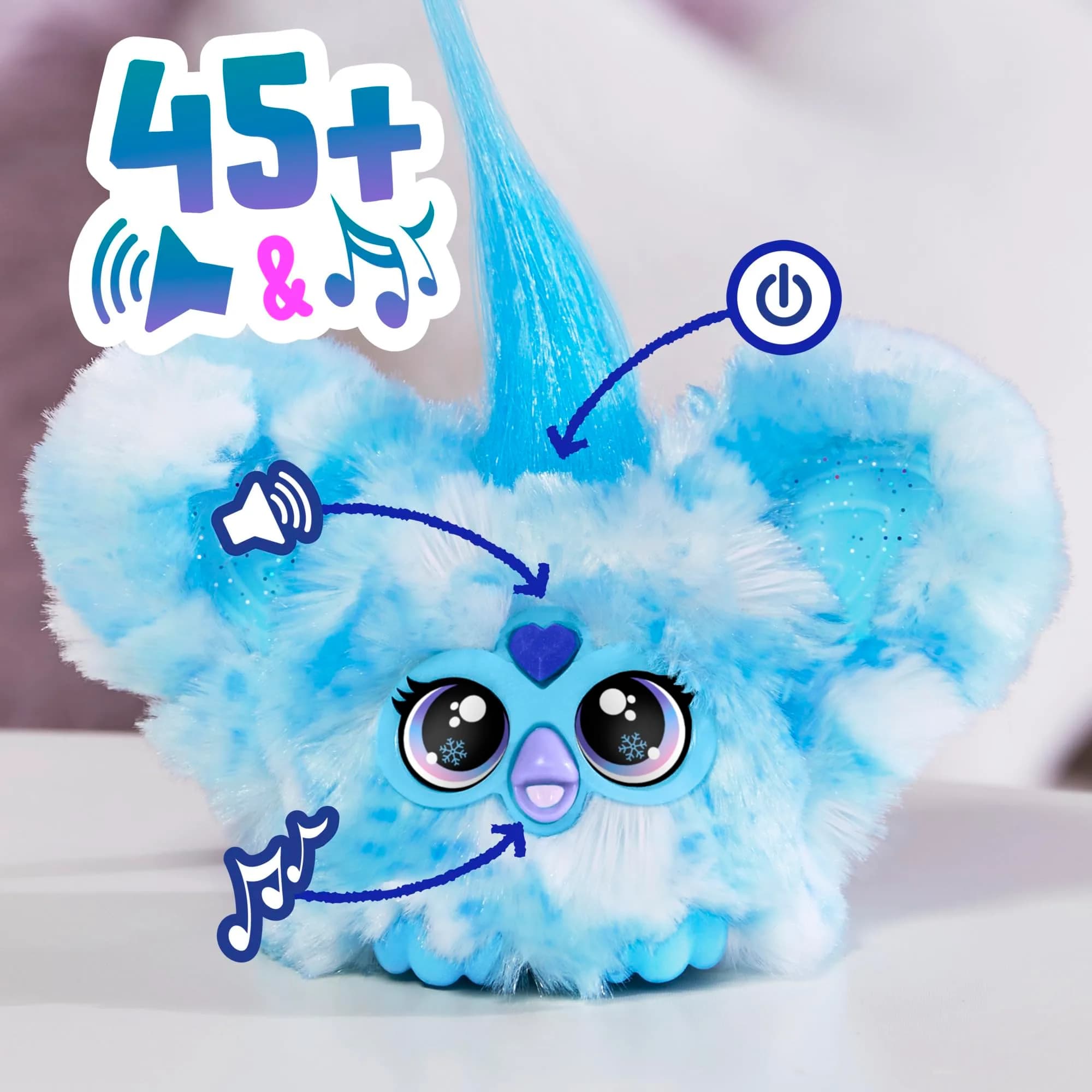 Furby Furblets Bam-Boo Mini Friend Electronic Plush Toy - Sno-way (Holiday Edition) | Authentic USA Import - view 3