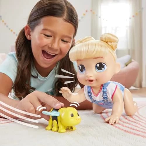 Baby Alive Crawl 'n Play Harper Hugs Electronic Crawling Doll 27cm (10.75 Inches) | Interactive Toy with 40+ Sounds thumbnail 4