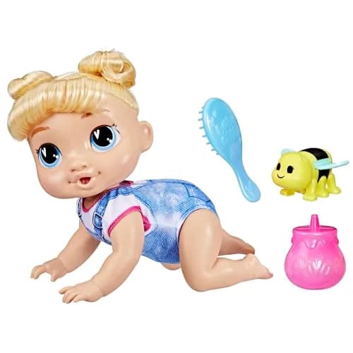 Baby Alive Crawl 'n Play Harper Hugs Electronic Crawling Doll 27cm (10.75 Inches) | Interactive Toy with 40+ Sounds thumbnail 2