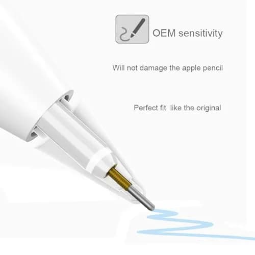 SIXFU Replacement Tips for Apple Pencil, Mix Metal Tips for Apple Pencil 2nd Gen/1st Gen/USB C/Pro, 4 Pack | Precise Control & Wear-Resistant thumbnail 5