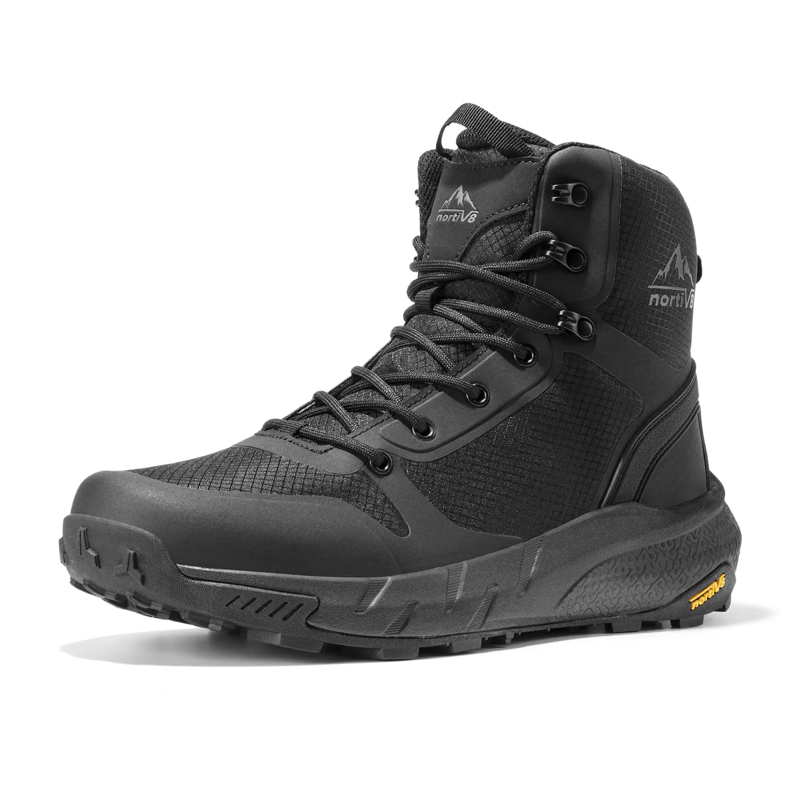 NORTIV 8 Men's Lightweight Tactical Boots with Side Zipper | US 8.5 (Black)