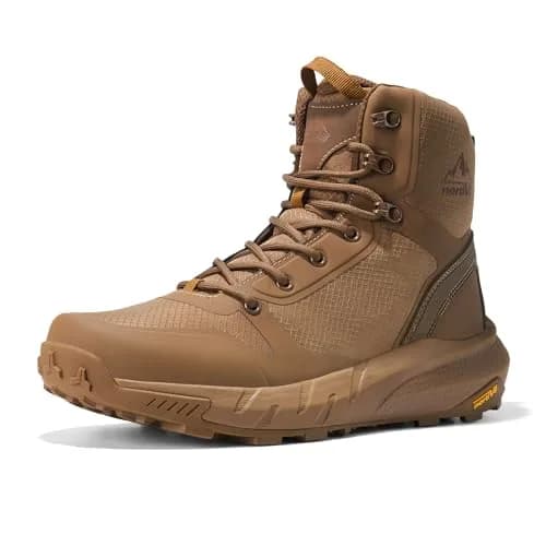 NORTIV 8 Men's Military Tactical Boot Zipper Lightweight Coyote 8 (26.4cm / 10.4in) thumbnail 1