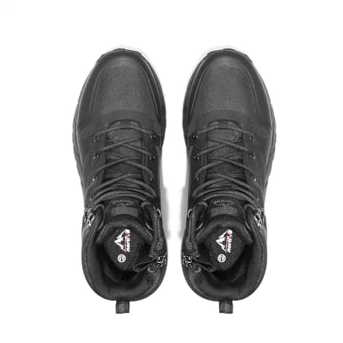 NORTIV 8 Men's Black Tactical Boots with Side Zipper - US 12 (30.9cm / 12.2in) | Lightweight Combat Hiking Footwear thumbnail 8