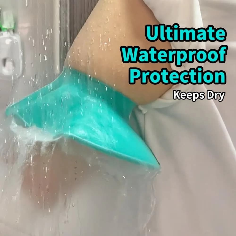 CIVJET Waterproof Cast Cover for Shower Arm with Flexible Silicone Seal, X-Large (6.3" Diameter) | Reliable Moisture Resistance for Adults - view 2