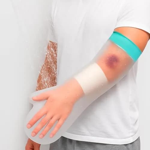 CIVJET Waterproof Arm Cast Cover for Shower, X-Large (23in Length x 10in Width) | Medical Grade Silicone for Adults thumbnail 4
