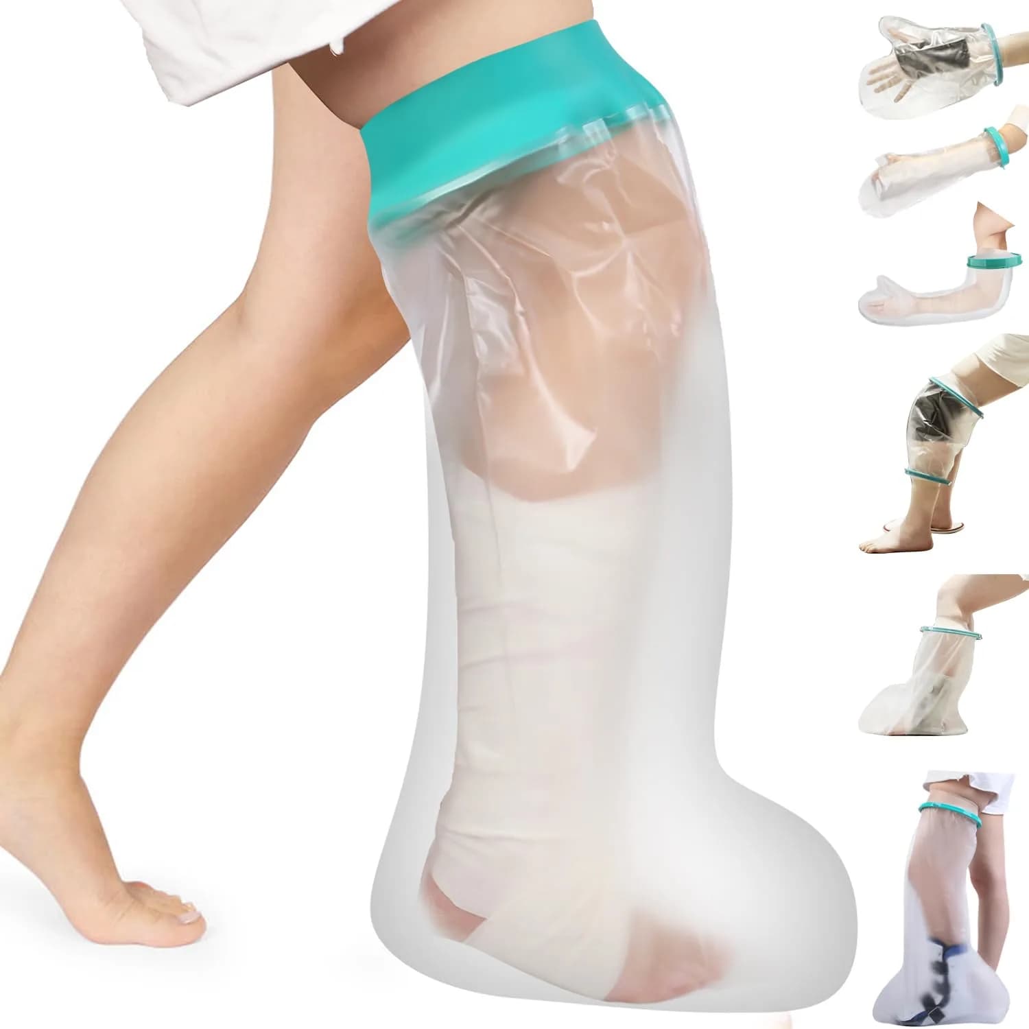 CIVJET Waterproof Cast Cover for Leg (21cm Diameter) | FDA Approved Medical Grade Shower Protection