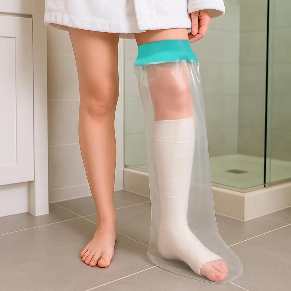 CIVJET Waterproof Cast Cover for Leg (21cm Diameter) | FDA Approved Medical Grade Shower Protection - view 5