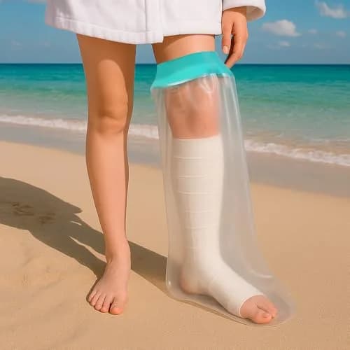 CIVJET Waterproof Cast Cover for Leg (21cm Diameter) | FDA Approved Medical Grade Shower Protection thumbnail 7