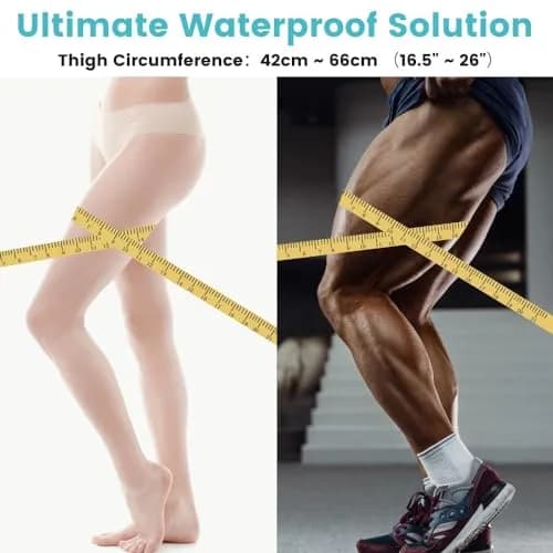 CIVJET Waterproof Cast Cover for Leg (21cm Diameter) | FDA Approved Medical Grade Shower Protection thumbnail 8