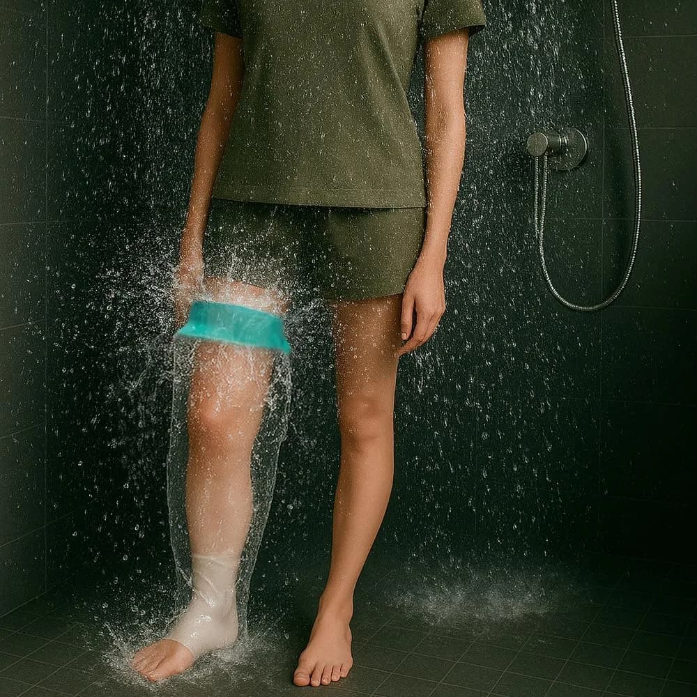 CIVJET Waterproof Cast Cover for Leg (21cm Diameter) | FDA Approved Medical Grade Shower Protection - view 2