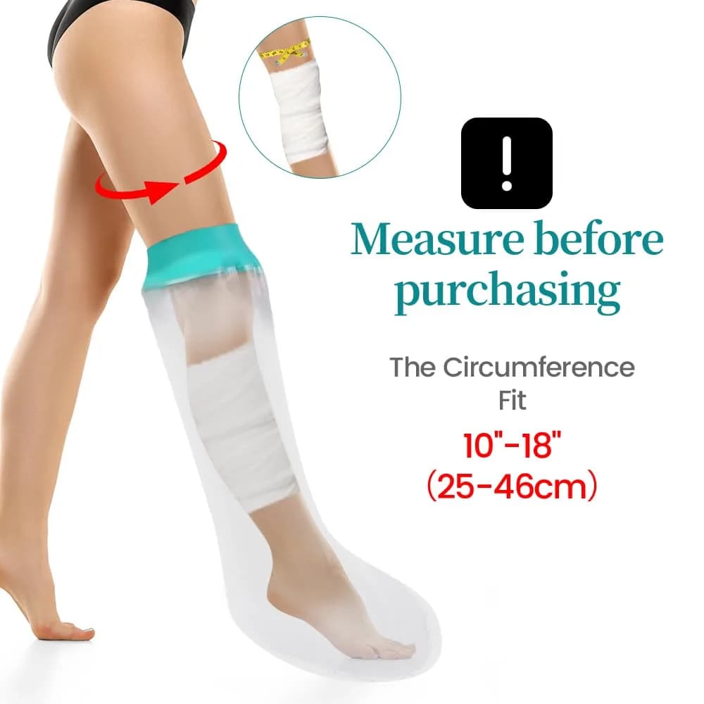 CIVJET Waterproof Cast Cover for Leg (21cm Diameter) | FDA Approved Medical Grade Shower Protection - view 4