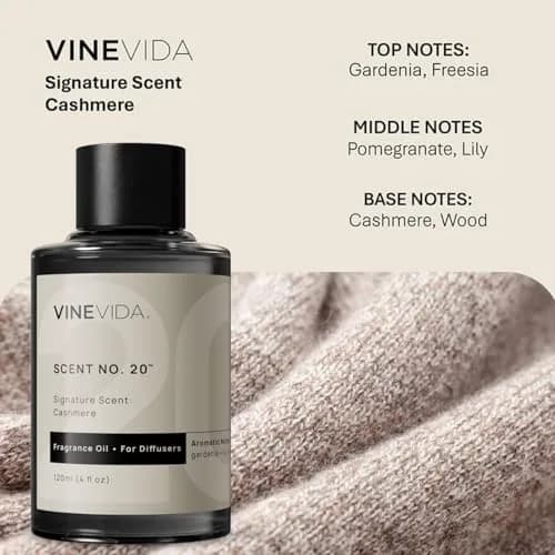 VINEVIDA Cashmere Hotel Fragrance Diffuser Oil 4 oz | Long-Lasting Home Scent Collection thumbnail 2